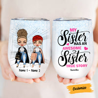 Personalized Funny Friends Sisters Wine Tumbler AG192 24O47 thumb 1