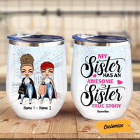 Personalized Funny Friends Sisters Wine Tumbler AG192 24O47 thumb 1