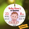 Personalized Baby First Christmas Circle Ornament AG201 85O34 1