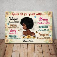 Personalized BWA God Says Poster AG201 95O57 thumb 1