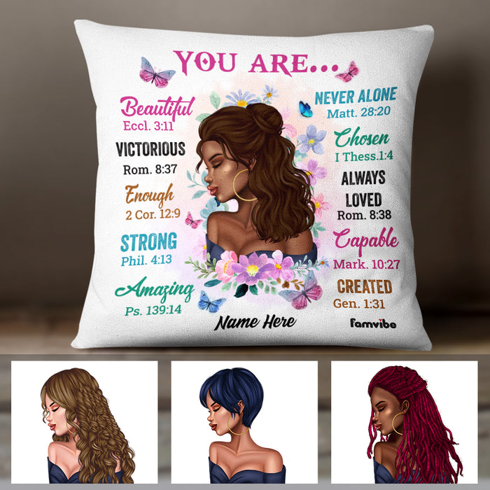 You Are Beautiful Victorious - Personalized Pillow (Insert