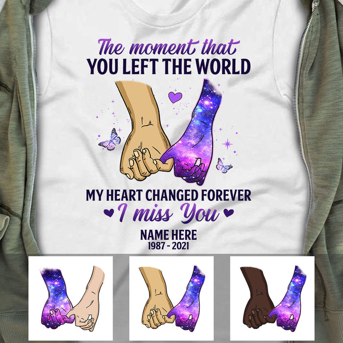 Personalized My Heart Changed Forever Memorial T Shirt MR311 73O53 1