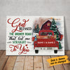Personalized Red Truck Couple Christmas Poster AG201 87O36 1