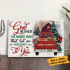 Personalized Red Truck Couple Christmas Poster AG201 87O36 thumb 1