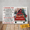 Personalized Red Truck Couple Christmas Poster AG203 87O36 thumb 1