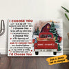 Personalized Red Truck Couple Christmas Poster AG203 87O36 thumb 1