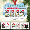 Personalized Christmas Cat Mom Gata Mamá Benelux Ornament AG211 65O47 1