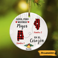 Personalized Long Distance Spanish Circle Ornament AG214 30O47 thumb 1