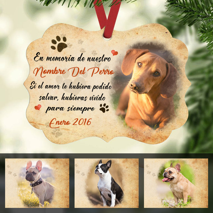Personalized Dog Memo Spanish Perra Perro Benelux Ornament AG212 95O57 1