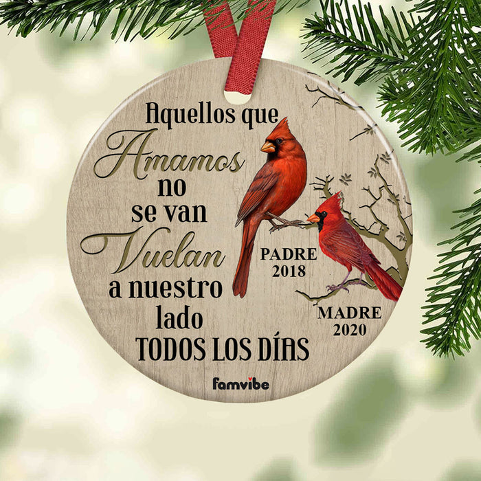 Personalized Cardinal Memo Spanish Cardenal Circle Ornament AG216 81O58 1