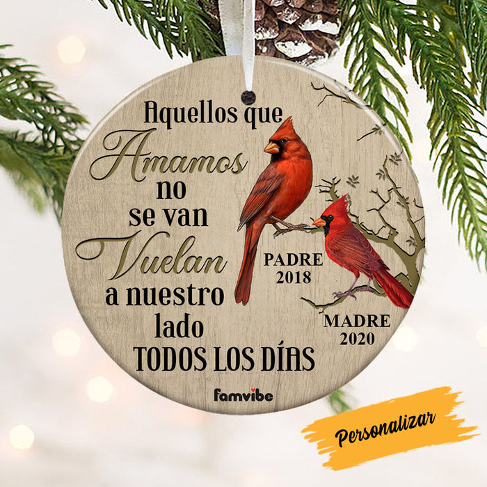 Personalized Cardinal Memo Spanish Cardenal Circle Ornament AG216 81O58 1