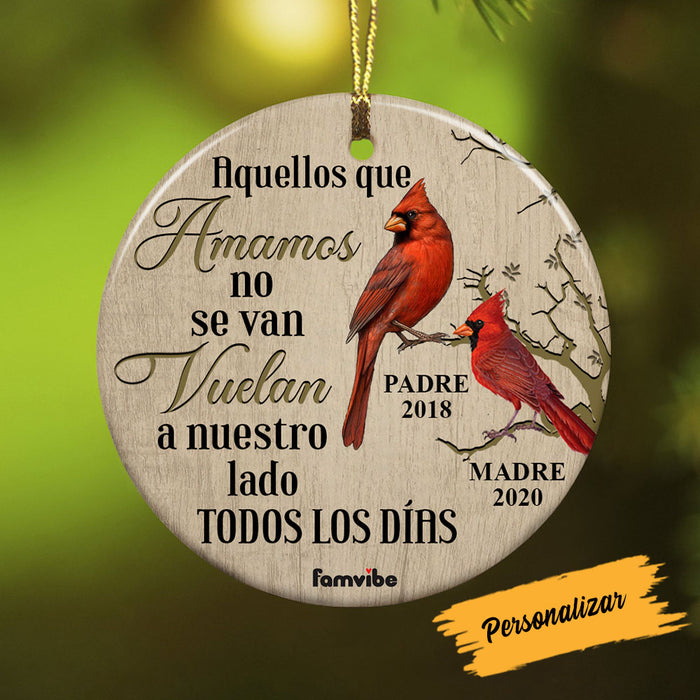Personalized Cardinal Memo Spanish Cardenal Circle Ornament AG216 81O58 1