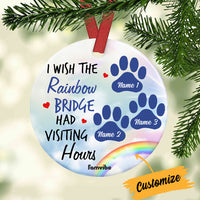 Personalized Dog Cat Memo Rainbow Circle Ornament AG217 81O34 thumb 1