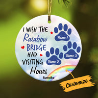 Personalized Dog Cat Memo Rainbow Circle Ornament AG217 81O34 thumb 1