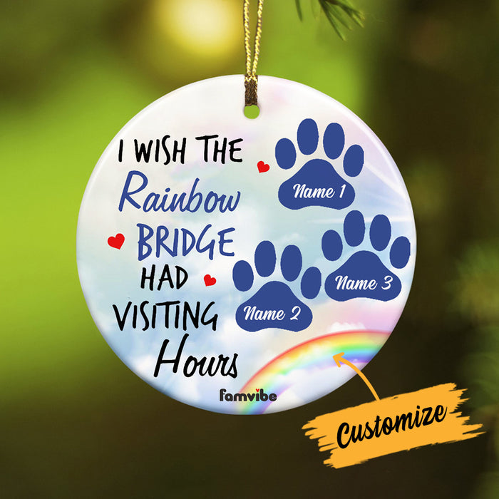 Personalized Dog Cat Memo Rainbow Circle Ornament AG217 81O34 1