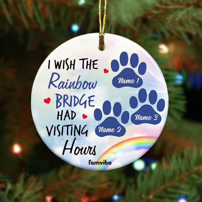 Personalized Dog Cat Memo Rainbow Circle Ornament AG217 81O34 1