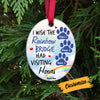 Personalized Dog Cat Memo Rainbow Oval Ornament AG218 81O34 1