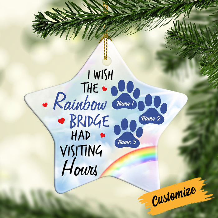 Personalized Dog Cat Memo Rainbow Star Ornament AG212 81O34 1