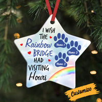 Personalized Dog Cat Memo Rainbow Star Ornament AG212 81O34 thumb 1