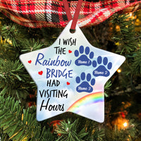Personalized Dog Cat Memo Rainbow Star Ornament AG212 81O34 thumb 1