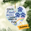 Personalized Dog Cat Memo Rainbow Perro Gato Heart Ornament AG214 81O34 thumb 1