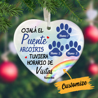 Personalized Dog Cat Memo Rainbow Perro Gato Heart Ornament AG214 81O34 thumb 1