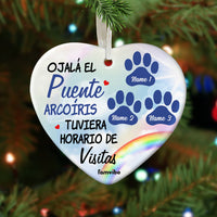 Personalized Dog Cat Memo Rainbow Perro Gato Heart Ornament AG214 81O34 thumb 1