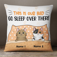 Personalized Cat This Is Our Bed Pillow AG211 85O36 (Insert Included) thumb 1