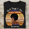 Personalized Daughter God Says I Am T Shirt AG212 85O58 thumb 1