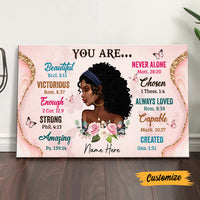 Personalized Daughter BWA You Are Beautiful Poster AG253 24O47 thumb 1