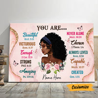 Personalized Daughter BWA You Are Beautiful Poster AG253 24O47 thumb 1