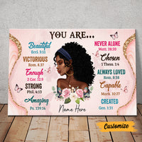 Personalized Daughter BWA You Are Beautiful Poster AG253 24O47 thumb 1