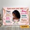Personalized BWA God Says You Are Poster AG263 24O47 1