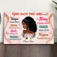 Personalized BWA God Says You Are Poster AG263 24O47 thumb 1