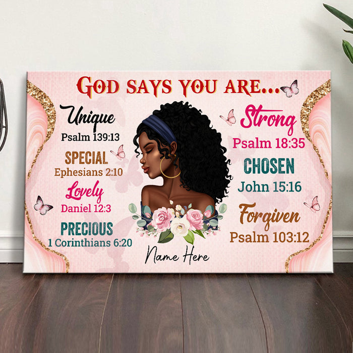 Personalized BWA God Says You Are Poster AG263 24O47 1