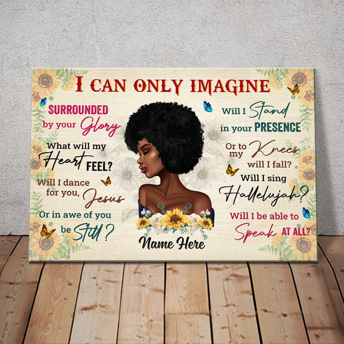 Personalized BWA Jesus Girl Poster AG214 95O57 1