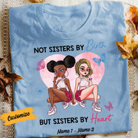 Personalized Friends Sister By Heart T Shirt AG216 95O58 thumb 1