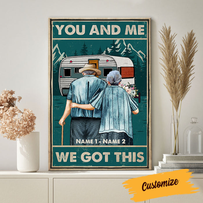 Personalized Camping Couple Poster AG249 30O58 1