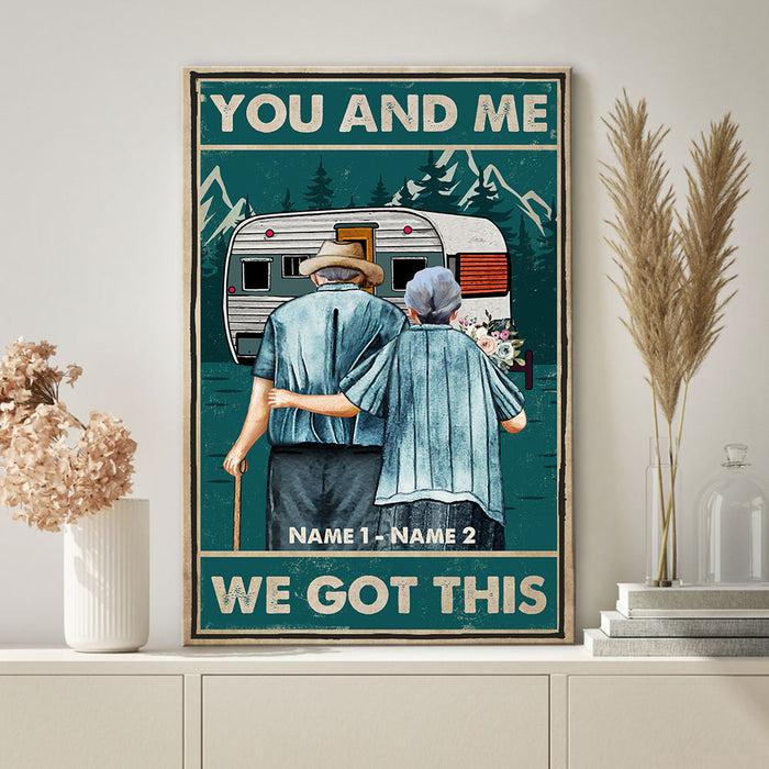 Personalized Camping Couple Poster AG249 30O58 1