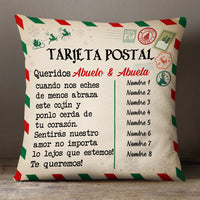 Personalized Spanish Christmas Letter To Grandma Abuela Mamá Pillow AG212 65O57 (Insert Included) thumb 1
