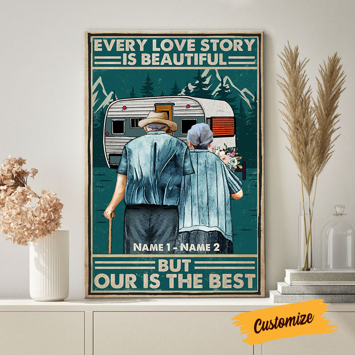Personalized Couple Camping Poster AG243 30O58 1