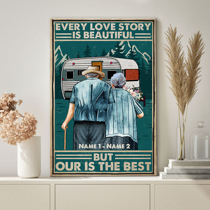 Personalized Couple Camping Poster AG243 30O58 1