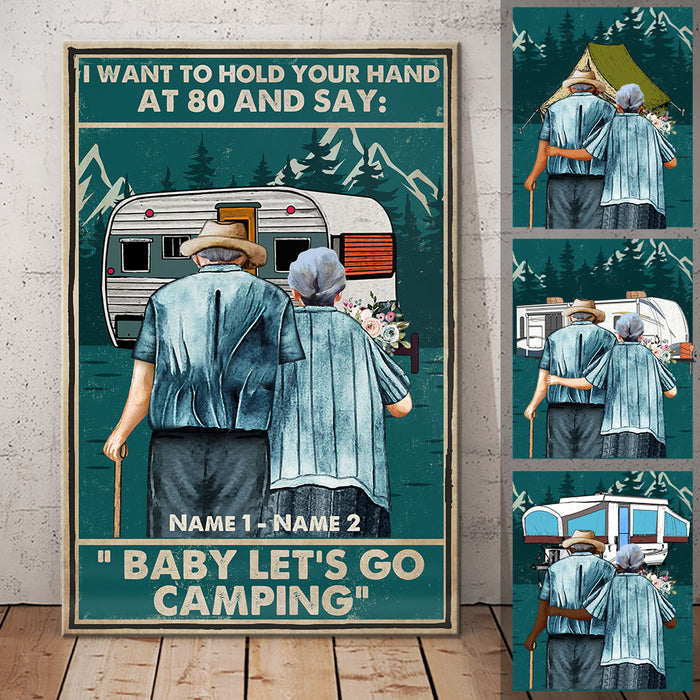 Personalized Camping Couple Poster AG223 30O58 1