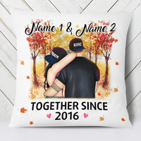 Personalized Couple Fall Together Since Pillow AG223 87O34 thumb 1