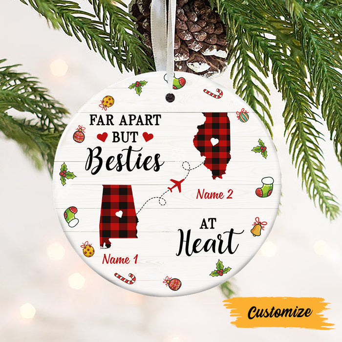 Personalized Long Distance Circle Ornament AG224 30O47 1