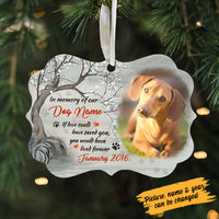 Personalized Dog Memo In Our Heart Benelux Ornament AG241 95O57 thumb 1