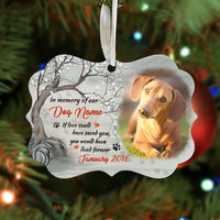 Personalized Dog Memo In Our Heart Benelux Ornament AG241 95O57 thumb 1