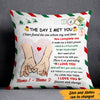 Personalized Couple The Day I Meet You Christmas Pillow AG242 67O47 (Insert Included) thumb 1