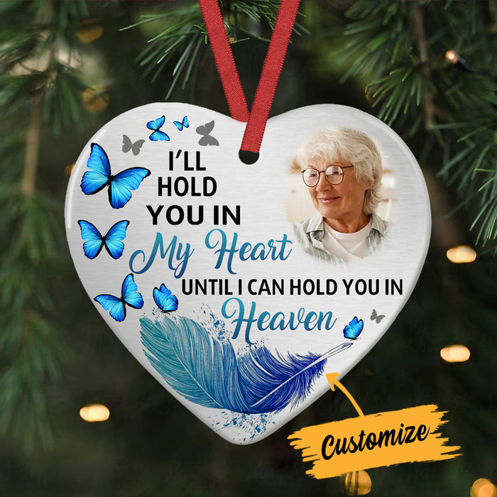 Personalized Memo Mom Dad In My Heart Ornament AG254 95O34 1