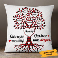 Personalized Family Tree Grandma Grandpa Pillow AG241 87O53 (Insert Included) thumb 1